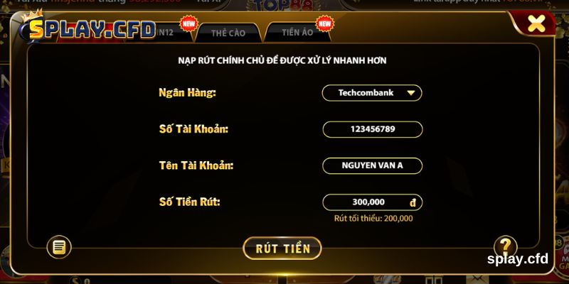 rut tien splay ngan hang rut tien splay ngan hang